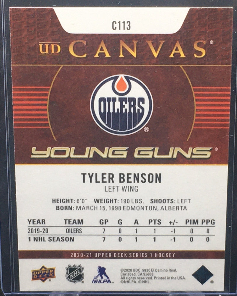 2020 UPPER DECK SERIES ONE - UD CANVAS - YOUNG GUNS - T. BENSON -