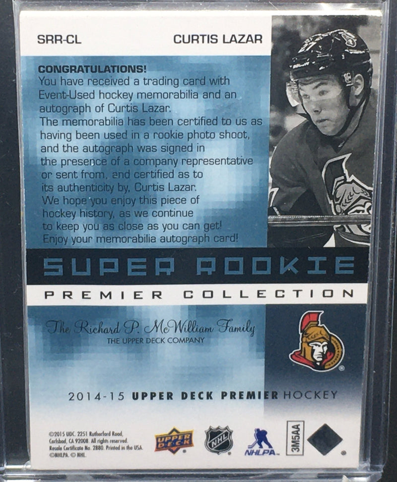 2014 UPPER DECK PREMIER SUPER ROOKIE - C. LAZAR - #SRR-CL - #D'/99 - RPA