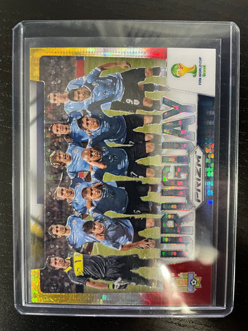 2014 PANINI PRIZM WORLD CUP - YELLOW & RED PULSAR PRIZM - TEAM URUGUAY - #31