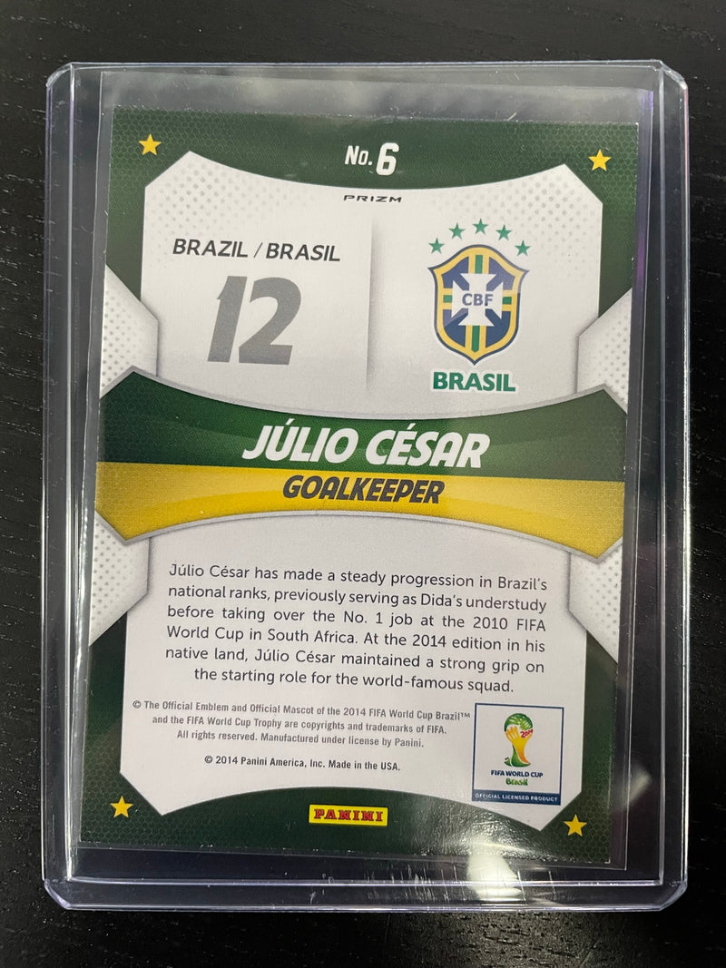 2014 PANINI PRIZM WORLD CUP - BLUE RED HOLO PRIZM - WORLD CUP STARS - J. CESAR -