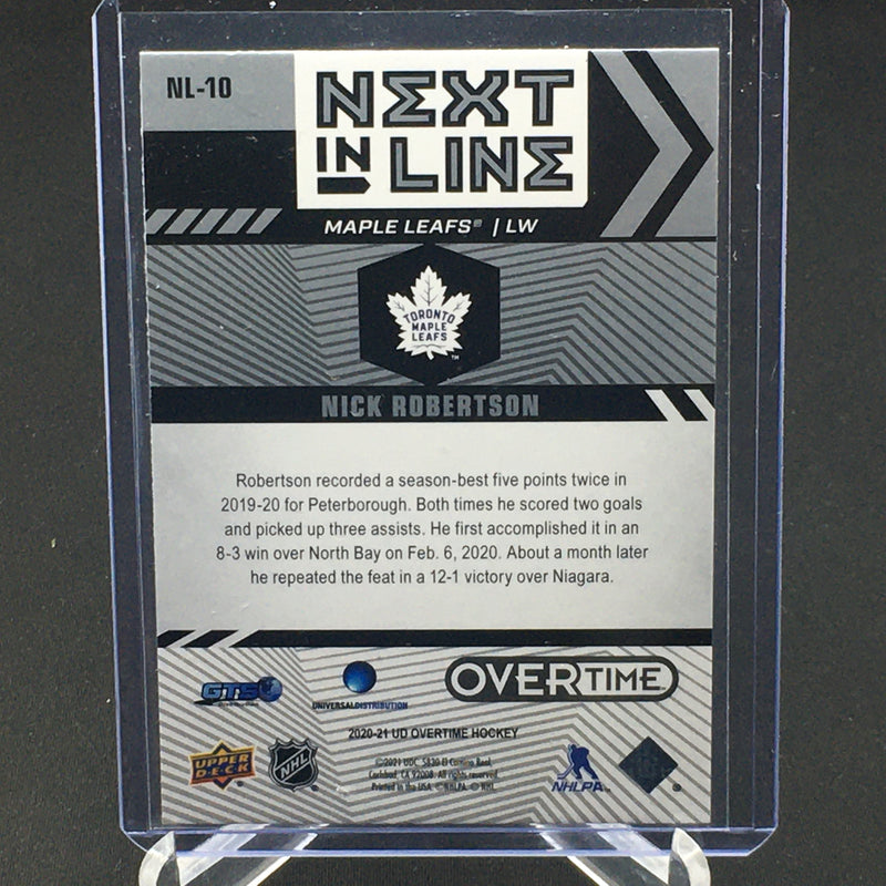 2020 UPPER DECK OVERTIME - NEXT IN LINE - N. ROBERTSON -
