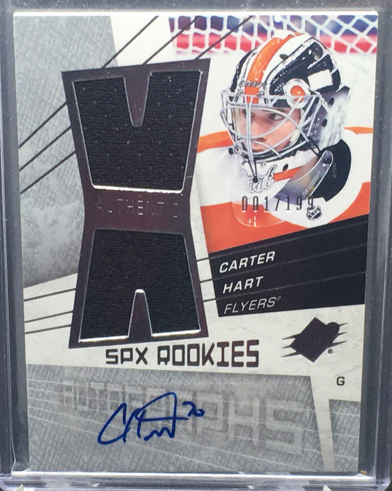 2018 UPPER DECK SPX - ROOKIES - C. HART - #O8A-CH - #'D/199 - AUTOGRAPHED JERSEY