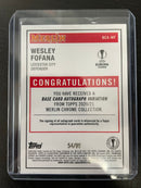 2020 TOPPS MERLIN CHROME - MOJO REFRACTOR - W. FOFANA - #BCA-WF - #'D/99 - AUTOGRAPH - RC