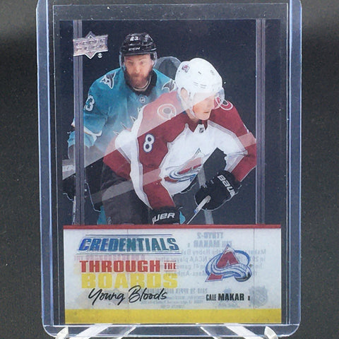 2019 UPPER DECK CREDENTIALS - THROUGH THE BOARDS - C. MAKAR - #TTBYB-2