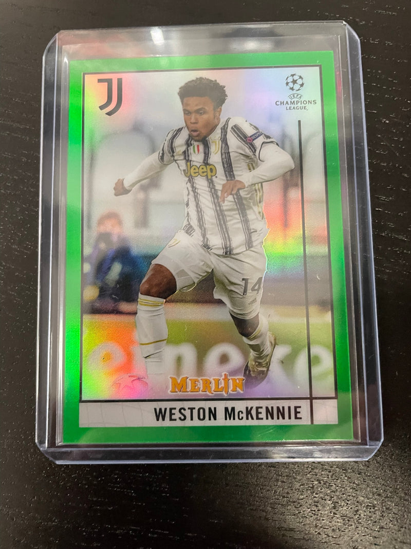 2020 TOPPS MERLIN CHROME - GREEN REFRACTOR - W. McKENNIE - #82 - #'D/99