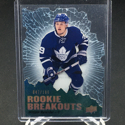 2016 UPPER DECK SERIES TWO - ROOKIE BREAKOUTS - W. NYLANDER - #RB2 - #'D/100 - RC