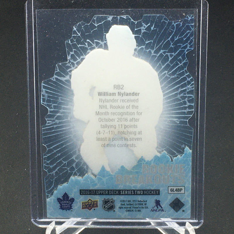 2016 UPPER DECK SERIES TWO - ROOKIE BREAKOUTS - W. NYLANDER - #RB2 - #'D/100 - RC