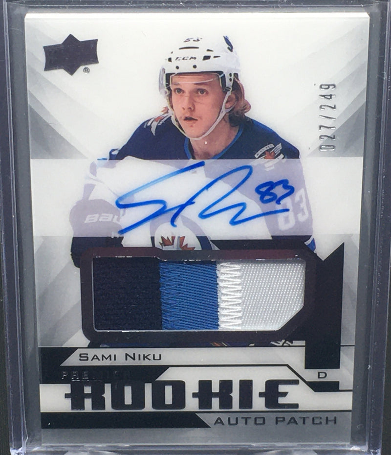 2018 UPPER DECK PREMIERE - ROOKIE AUTO PATCH - S. NIKU - #AR-SN - #'D/249 - RPA