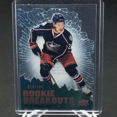 2016 UPPER DECK SERIES TWO - ROOKIE BREAKOUTS - S. MILANO - #RB17 - #'D/100 - RC