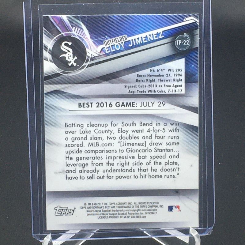 2017 TOPPS BOWMANS BEST - E. JIMENEZ -