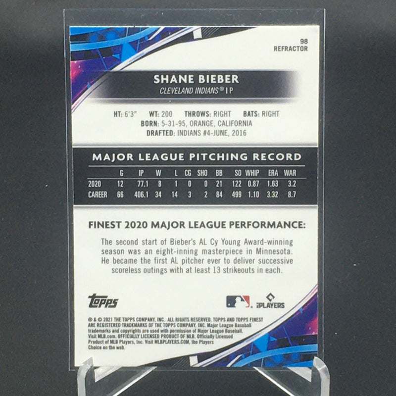 2021 TOPPS FINEST - REFRACTOR - S. BIEBER -
