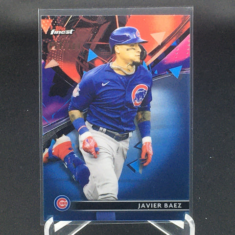 2021 TOPPS FINEST - BLUE REFRACTOR - J. BAEZ - #75 - #'D/300