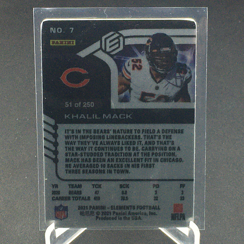 2021 PANINI ELEMENTS - AU GOLD - K. MACK - #7 - #'D/250