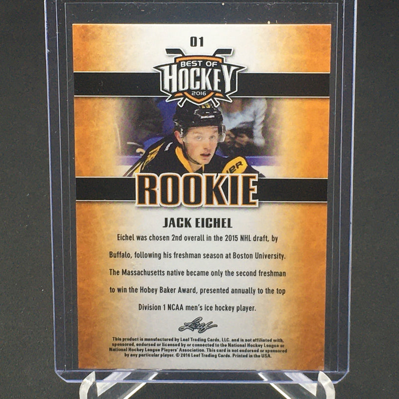 2016 LEAF BEST OF HOCKEY - ROOKIE SET - J. EICHEL - #1 - #5 - RC