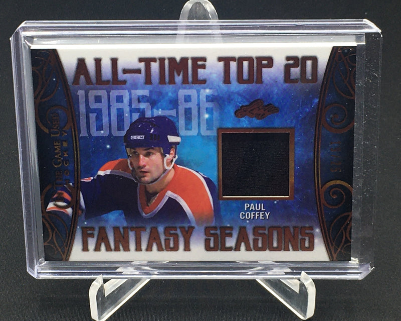 2019 LEAF IN THE GAME - ALL TIME FANTASY SEASONS - P. COFFEY - #ATFS-17 - #'D/25 - JERSEY