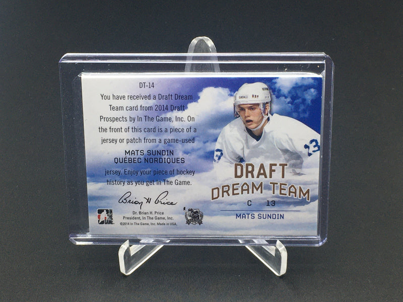 2014 IN THE GAME DRAFT PROSPECTS - M. SUNDIN - #DT-14 - #'D/15 - PATCH