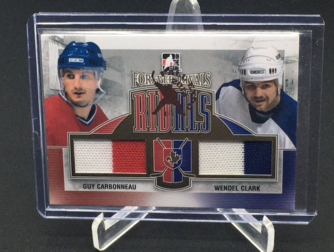 2012 IN THE GAME - RIVALS - G. CARBONNEAU / W. CLARK - #R-07 - JERSEY - GOLD VERSION