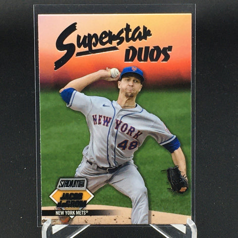 2021 TOPPS STADIUM CLUB - SUPERSTAR DUOS - J. DEGROM / P. ALONSO - #SD-6