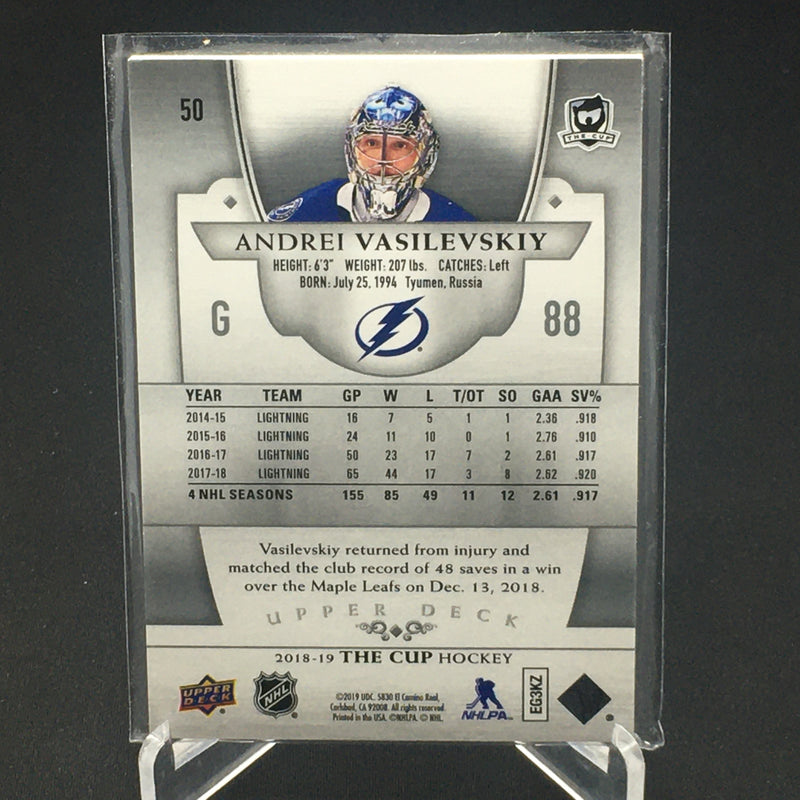 2018 UPPER DECK THE CUP - A. VASILEVSKIY - #50 - #'D/249