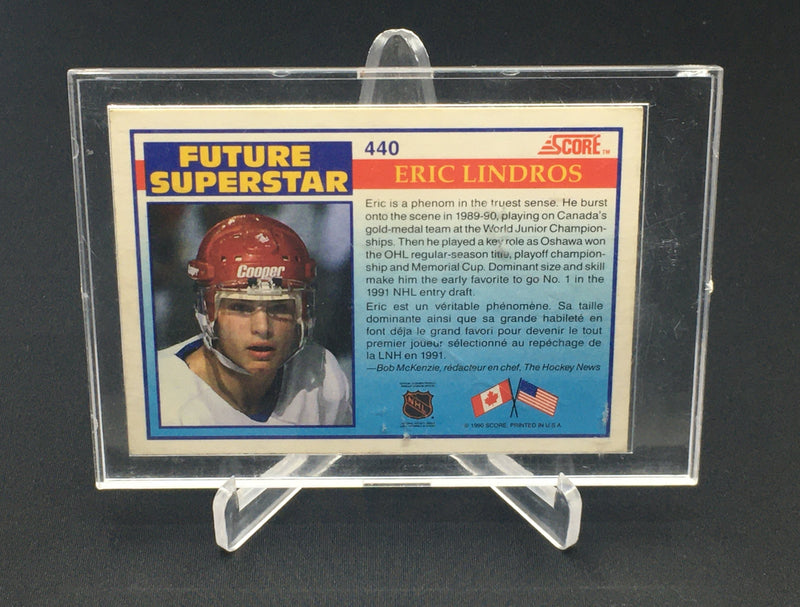 1990 SCORE - FUTURE SUPERSTAR - E. LINDROS -