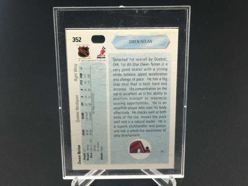 1990 UPPER DECK - NUMBER 1 DRAFT - O. NOLAN -