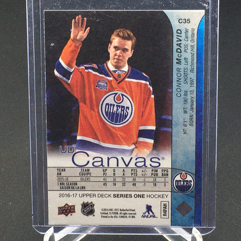 2016 UPPER DECK SERIES ONE - UD CANVAS - C. MCDAVID -