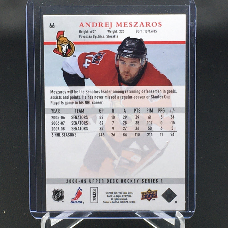 2008 UPPER DECK SERIES ONE - ONE OF ONE - A. MESZAROS -