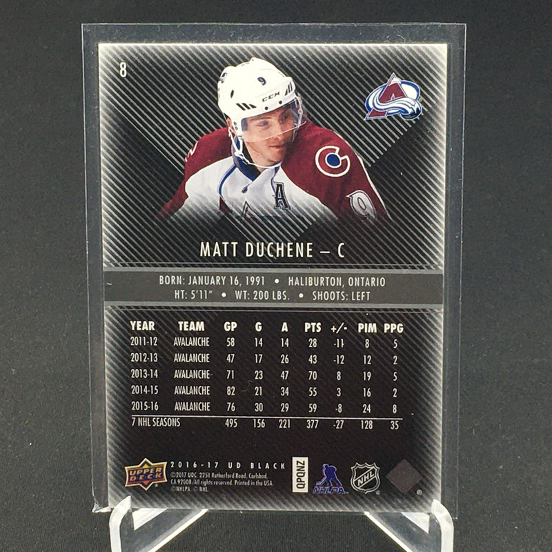 2016 UPPER DECK BLACK - M. DUCHENE - #8 - #'D/299