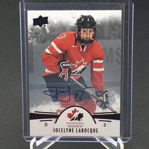 2016 UPPER DECK TEAM CANADA WOMEN - J. LAROCQUE - #20 - AUTOGRAPH