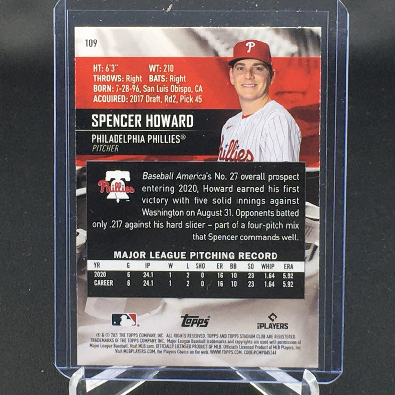 2021 TOPPS STADIUM CLUB - S. HOWARD -
