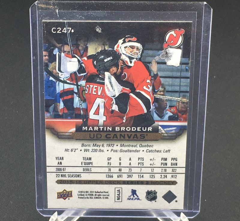 2015 UPPER DECK SERIES TWO - CANVAS - M. BRODEUR -