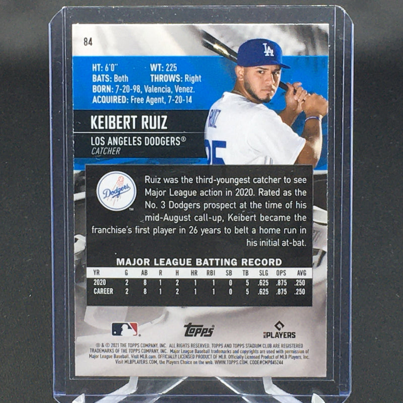2021 TOPPS STADIUM CLUB - K. RUIZ -
