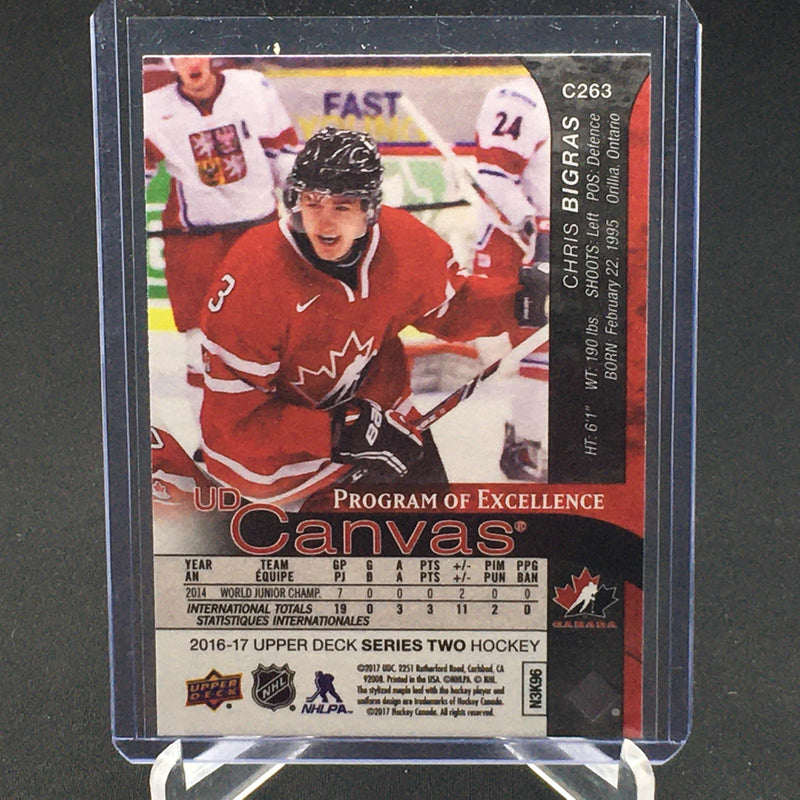 2016 UPPER DECK SERIES TWO - UD CANVAS - PROGRAM OF EXCELLENCE - C. BIGRAS -