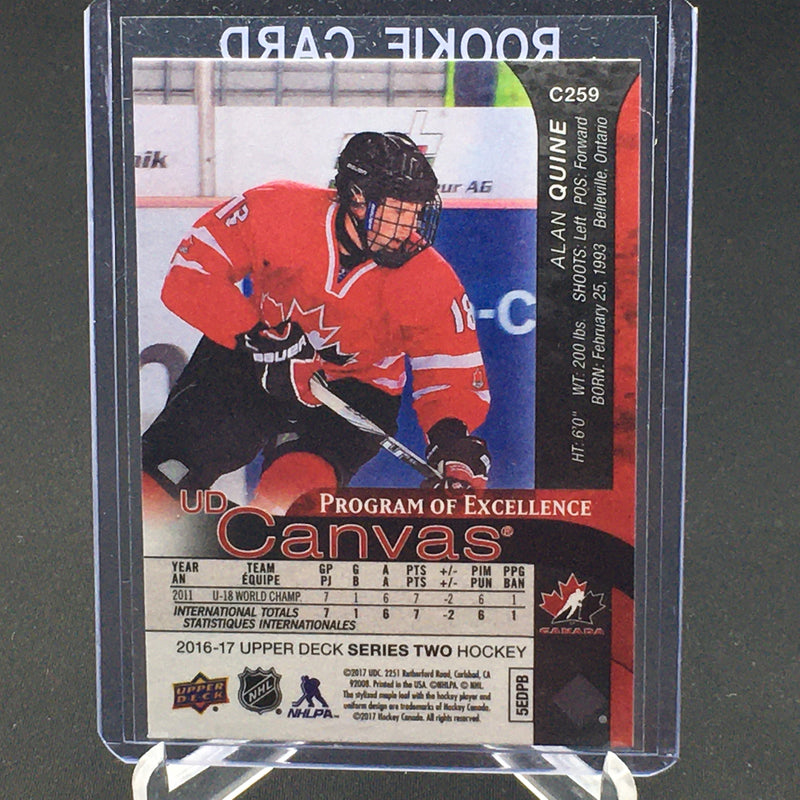 2016 UPPER DECK SERIES TWO - UD CANVAS - PROGRAM OF EXCELLENCE - A. QUINE -