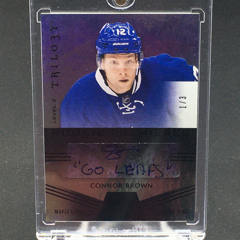 2016 UPPER DECK TRILOGY - ROOKIE PREMIERES - C. BROWN - #147 - #'D/3 - AUTOGRAPH