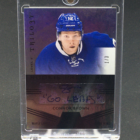 2016 UPPER DECK TRILOGY - ROOKIE PREMIERES - C. BROWN - #147 - #'D/3 - AUTOGRAPH