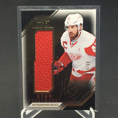 2016 UPPER DECK BLACK - GOLD - STAR TRADEMARKS RELICS - H. ZETTERBERG - #TR-HZ - #'D/20 - AUTOGRAPH - RELIC