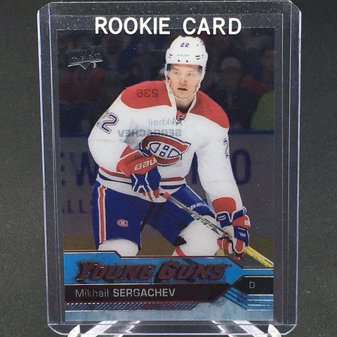 2016 UPPER DECK SERIES ONE - CLEAR CUT - YOUNG GUNS - M. SERGACHEV - #236 - RC