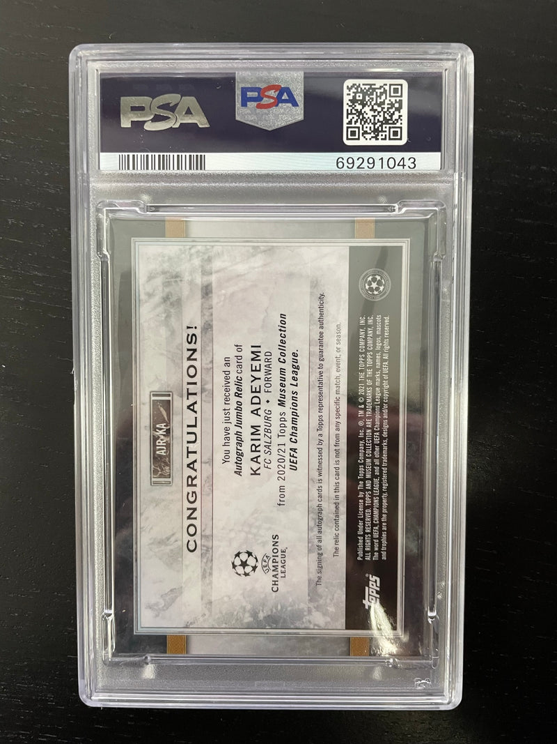 2020 TOPPS MUSEUM COLLECTION - AUTOGRAPHED JUMBO RELIC - K. ADEYEMI - #AJR-KA - #'D/75 - RELIC - AUTOGRAPH - PSA 9 - RC***