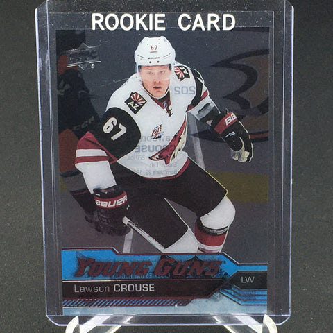 2016 UPPER DECK SERIES ONE - CLEAR CUT - YOUNG GUNS - L. CROUSE - #202 - RC