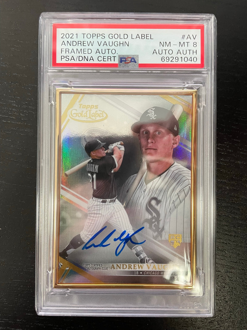 2021 TOPPS GOLD LABEL - FRAMED AUTO - A. VAUGHN -