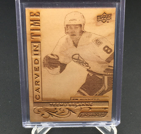 2018 UPPER DECK ENGRAINED - CARVED IN TIME - T. SELANNE - #CT-32