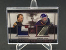 2016 LEAF IN THE GAME USED - DUAL GAME-USED MEMORABILIA - T. BARRASSO/ D. HASEK - #GDP-12 - #'D/9 - DUAL RELIC