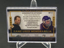 2016 LEAF IN THE GAME USED - DUAL GAME-USED MEMORABILIA - T. BARRASSO/ D. HASEK - #GDP-12 - #'D/9 - DUAL RELIC