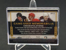 2016 LEAF IN THE GAME USED - TRIPLE GAME-USED MEMORABILIA - M. LEMIEUX/ B. HULL/ J. SAKIC - #GTP-12 - #'D/4 - TRIPLE RELIC