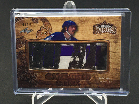 2016 LEAF LUMBER KINGS - GAME-USED STICK - M. GOULET - #GS-48 - #'D/12 - STICK RELIC