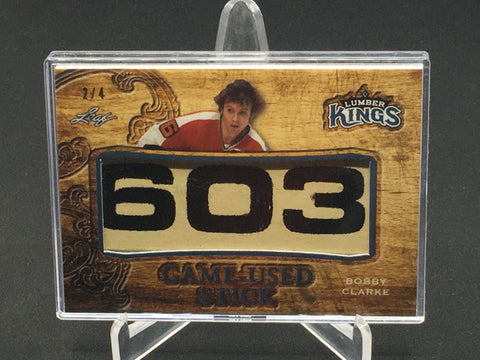 2016 LEAF LUMBER KINGS - GAME-USED STICK - B. CLARKE - #GS-08 - #'D/4 - STICK RELIC
