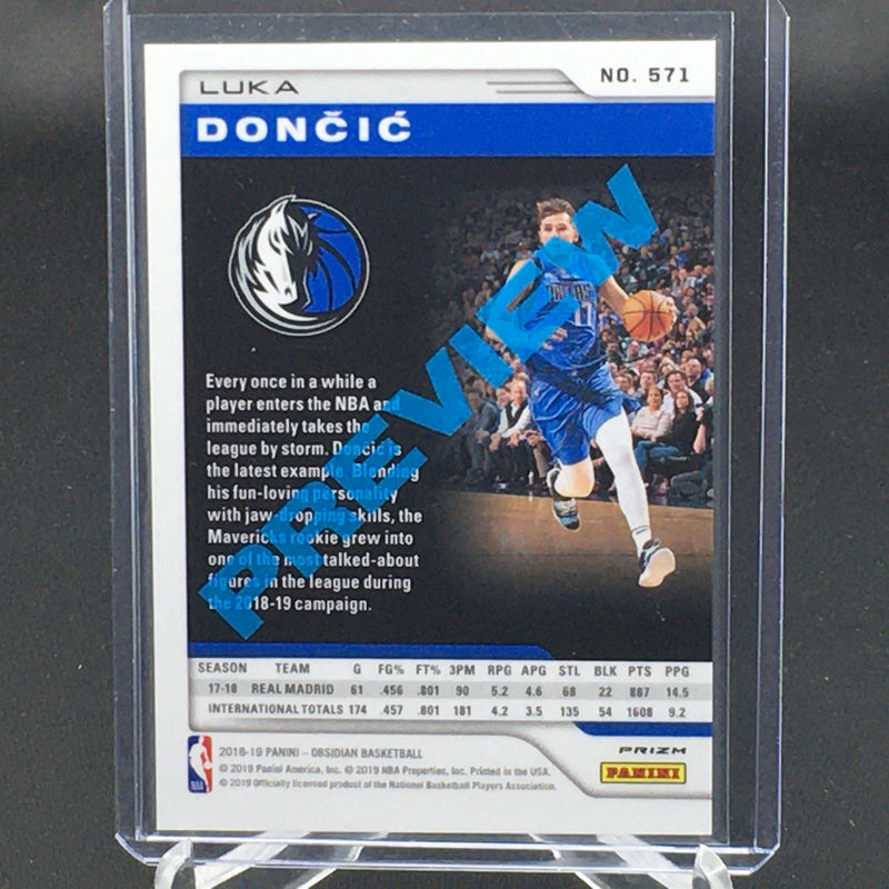 2018 PANINI OBSIDIAN - L. DONCIC -