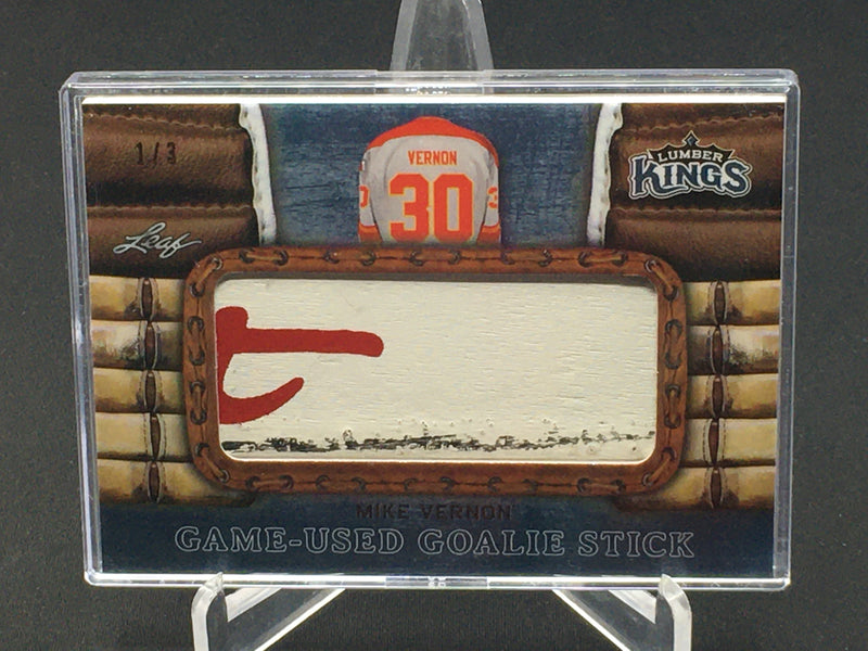 2016 LEAF LUMBER KINGS - GAME-USED GOALIE STICK - M. VERNON - #GG-17 - #'D/3 - STICK RELIC