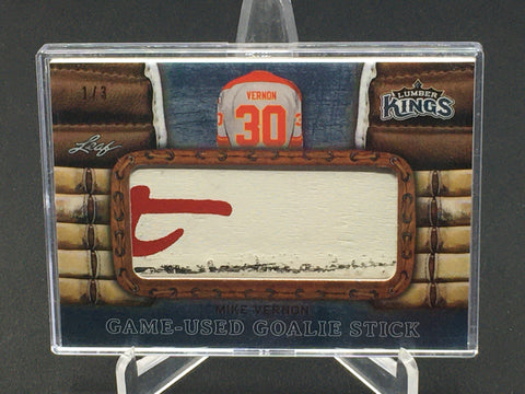 2016 LEAF LUMBER KINGS - GAME-USED GOALIE STICK - M. VERNON - #GG-17 - #'D/3 - STICK RELIC